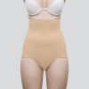 Women's Shapewear Grip Wire No Rolling Down Tummy Tucker (Beige)