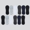 Men's Plain Cotton Loafer Socks with Silicon Anti Skit Support (Pair of 12)