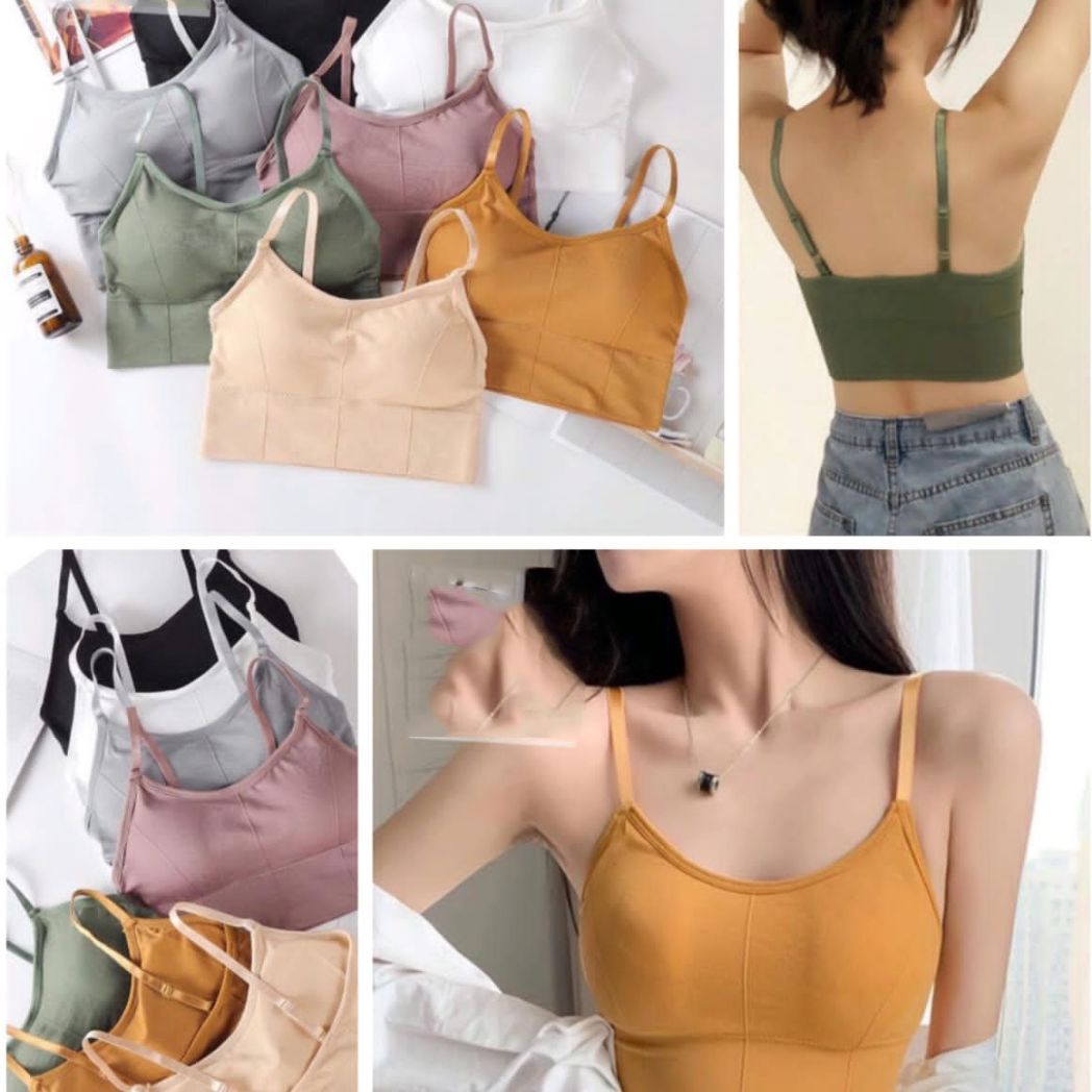 Women Cotton Longline Padded Wire Free Adjustable Straps Sports